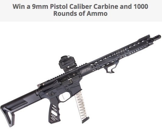 9Mm Pistol Caliber Carbine Rifle Sweepstakes