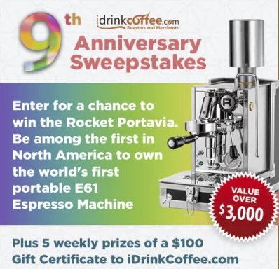 9th Anniversary Sweepstakes