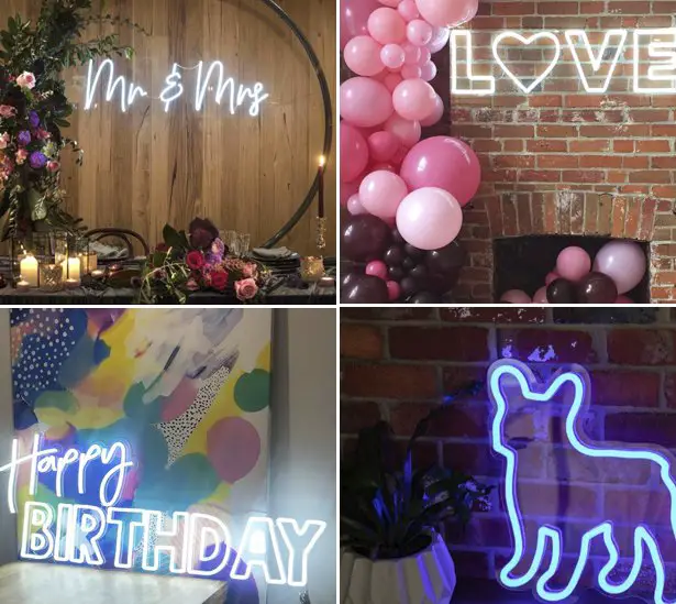 A Little Love Neon Heart LED Light