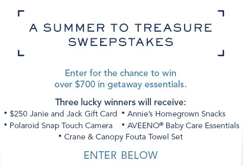 A Summer To Treasure Sweepstakes