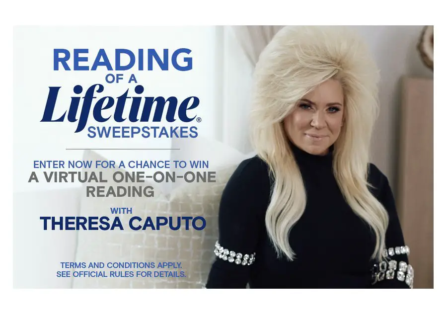 A&E TV Reading Of A Lifetime Sweepstakes - Win A Virtual Reading With Theresa Caputo