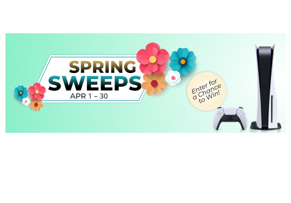 Aaron's Spring Sweepstakes - Win A SONY PlayStation 5 Console