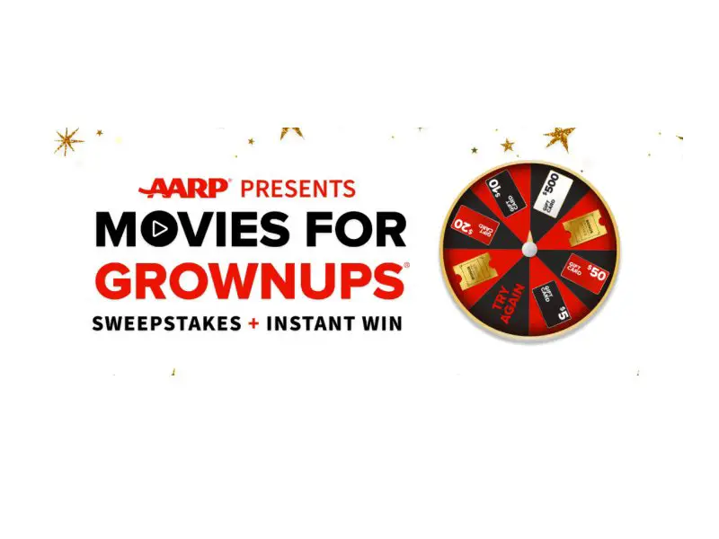 AARP “Movies for Grownups” Sweepstakes and Instant Win - Win A Trip For Two To Los Angeles, CA Or Amazon Gift Card