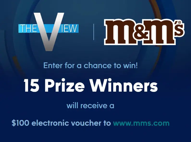 ABC NEWS The View Sweepstakes  - Win A $100 M&M's Voucher