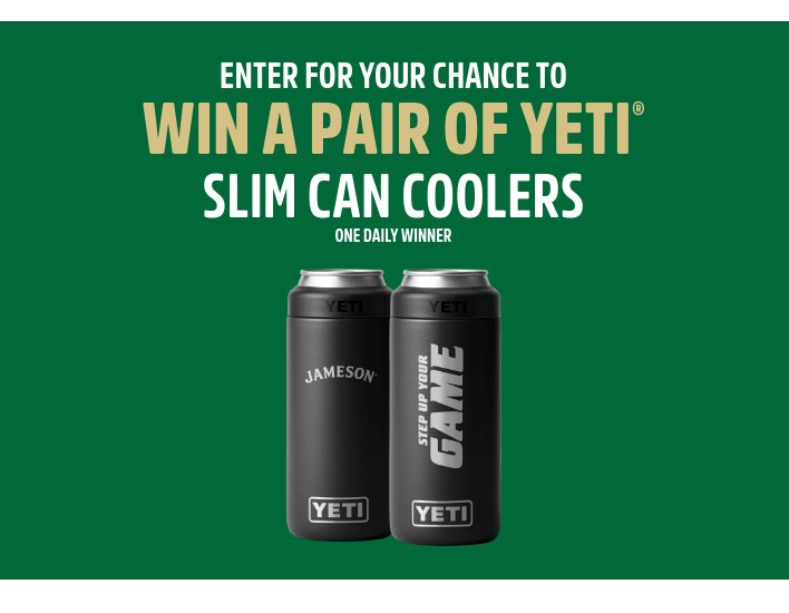 Absolut Jameson Malibu RTD Fall Sports Sweepstakes - Win Two Slim Can Coolers (73 Winners)