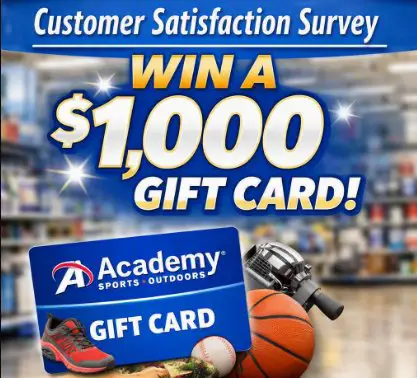 Academy Sports + Outdoors Customer Satisfaction Survey August 2026 - Win a $1,000 Gift Card