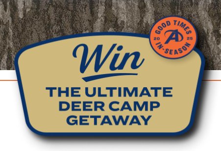 Academy Sports + Outdoors Ultimate Deer Camp Getaway - Win a guided deer hunting trip for 2 with Mike Stroff.