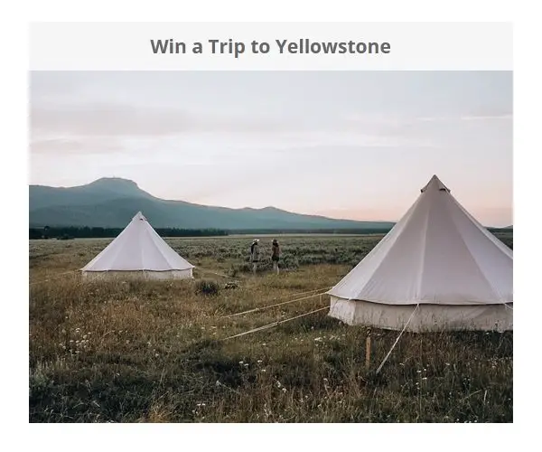 Acanela Yellowstone Trip Giveaway - Win A 2-Night Stay At Wander Camp Yellowstone
