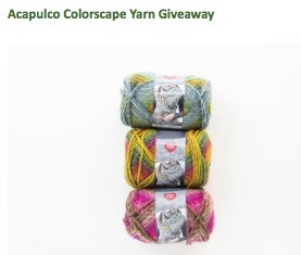 Acapulco Colorscape Yarn Giveaway