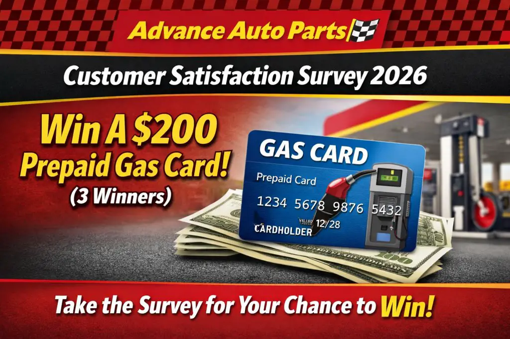 Advance Auto Parts Customer Satisfaction Survey 2026 – Win A $200 Prepaid Gas Card (3 Winners)