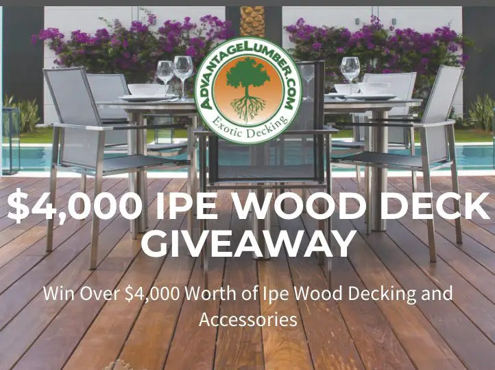 AdvantageLumber Ipe Wood Deck Giveaway