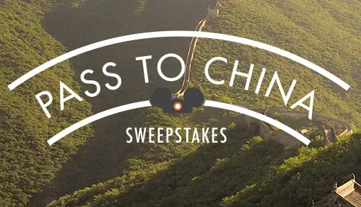 Adventure by Disney Pass To China Sweepstake