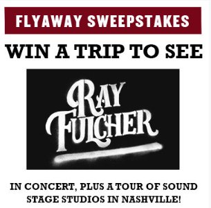 After Midnite Ray Fulcher Flyaway Sweepstakes - Win A Trip To See Ray Fulcher Live In Concert