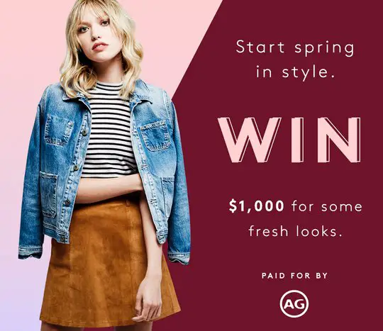 AG Jeans 2017 Sweepstakes