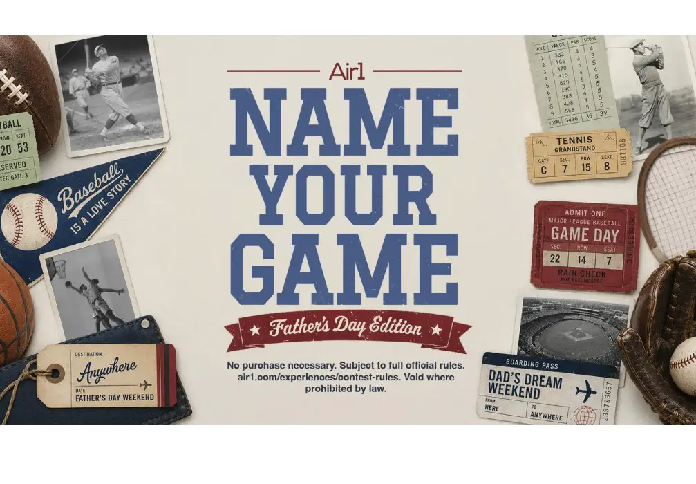 Air1 Father's Day Name Your Game Sweepstakes - Win A $5,000 Gift Card