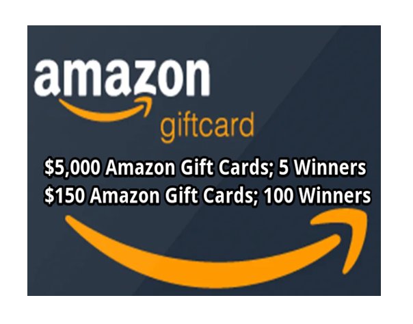 AirMedCare Network Total Tech Giveaway - $5,000 Amazon Gift Cards = 5 Winners; $150 Amazon Gift Cards = 100 Winners