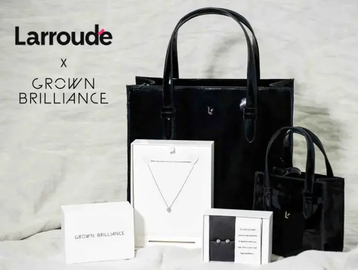AJS Creations Larroude X Grown Brilliance Giveaway - Win Tote Bags & Diamond Jewelry Worth $2,000
