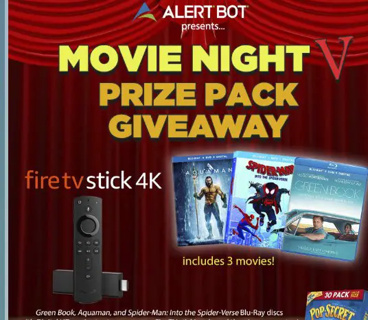 AlertBot Movie Night Giveaway