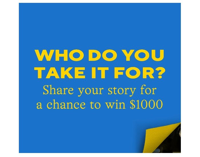 Aleve Who Do You Take It For Giveaway - Win a $1,000 Amazon Gift Card