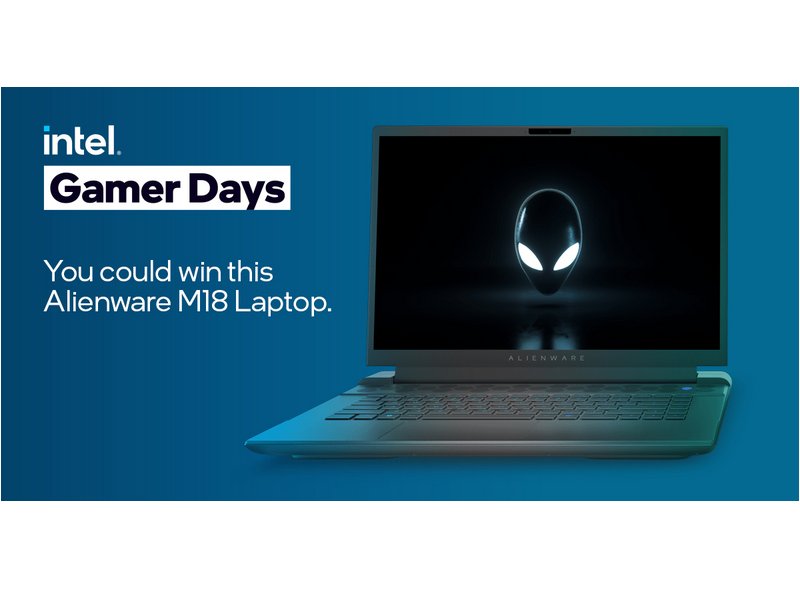 Alienware Arena Intel Gamer Days Sweepstakes - Win An Alienware M18 Laptop