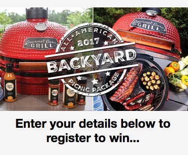 All American Backyard Picnic Package Sweepstakes