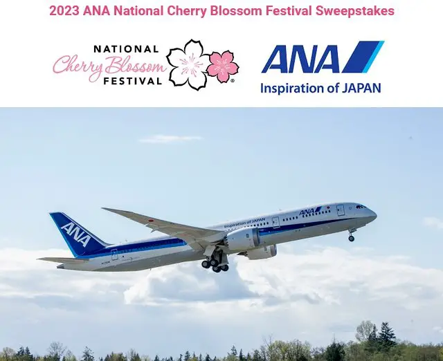 All Nippon Airways Sweepstakes - Win 2 Round Trip Flight Tickets to Japan