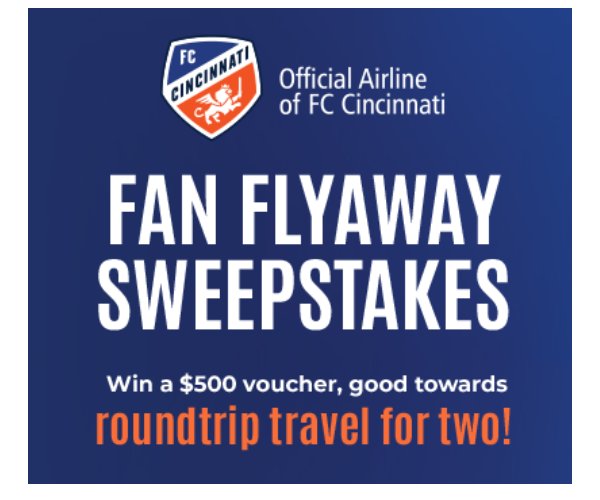 Allegiant FCC Fan Flyaway Sweepstakes - Win A $500 Travel Voucher