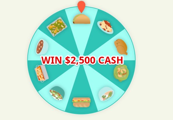 Allrecipes Dinner Spinner Sweepstakes - Win $2,500 Cash