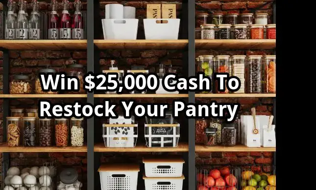 AllRecipes Stock Your Pantry Sweepstakes – Win $25,000 Cash To Stock Your Pantry