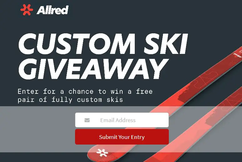 Allred Skis $900 Custom Ski Giveaway