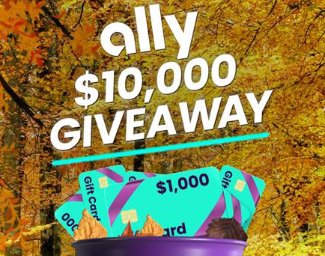 Ally Bank $10,000 Fall Giveaway - Win a $1,000 Gift Card