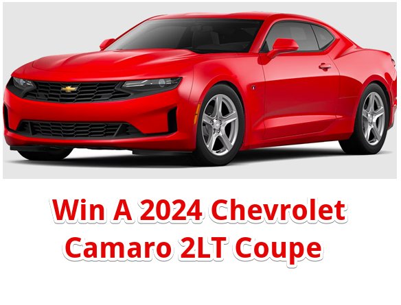 Alon Race & Win Road Trip Sweepstakes – Win A 2024 Chevrolet Camaro 2LT Coupe