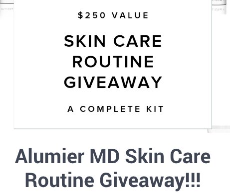Alumier MD Skin Care Routine Giveaway
