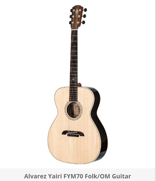 Alvarez Guitar Of The Month Giveaway – Win 1 Alvarez Yairi Masterworks FYM70 Folk/OM Guitar