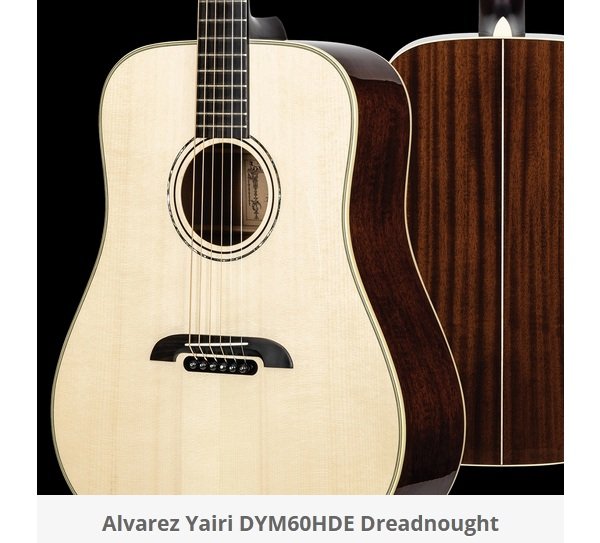 Alvarez Guitar of the Month Giveaway - Win a Yairi DYM60HDE Dreadnought Guitar