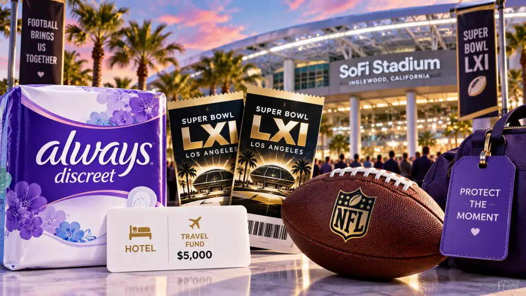 Always Discreet Protect The Moment Sweepstakes – Win An Unforgettable Super Bowl LXI Experience