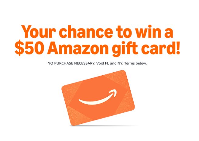 Amazon Black Friday Giveaway - $50 Amazon Gift Cards, 3,900 winners