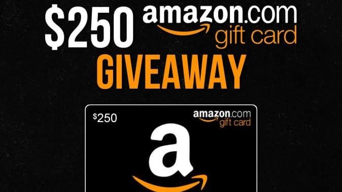 Amazon BuyWithPrime $250 Amazon Gift Card  Giveaway - 2 Winners