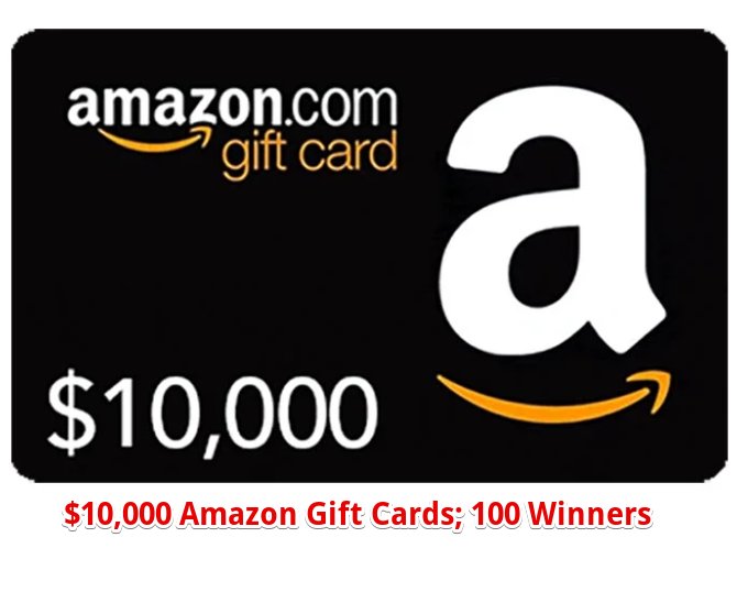Amazon “Free Groceries for a Year” Sweepstakes - Win $10,000 in Amazon Gift Cards
