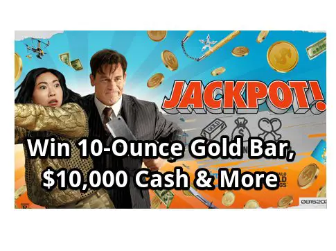Amazon Prime Video Jackpot Sweepstakes - Win 10-Ounce Gold Bar, $10,000 Cash & More