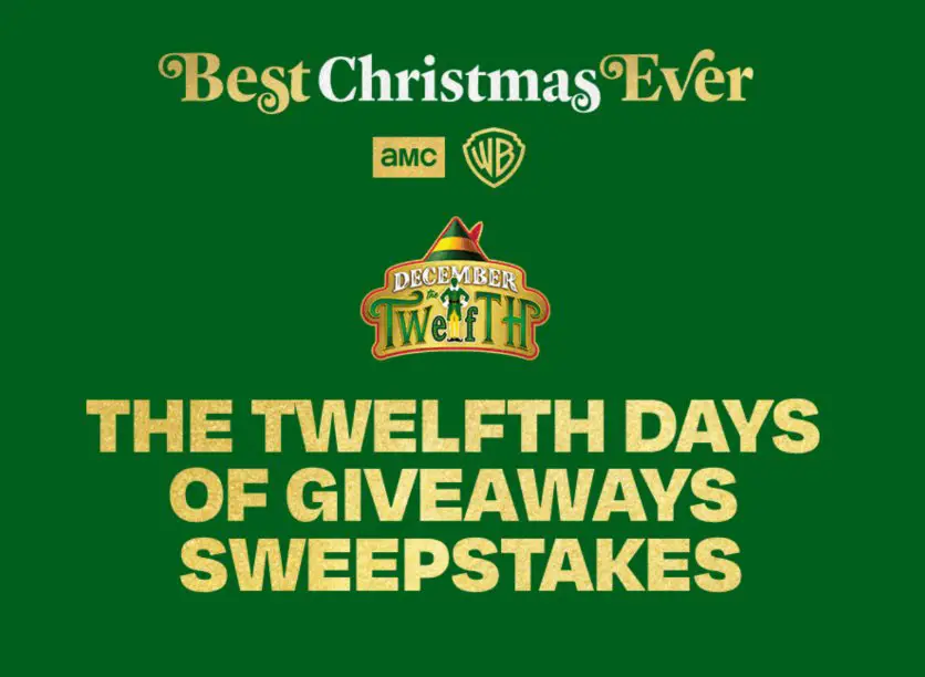 AMC's Twelfth Holiday Sweepstakes - Win a $1,212 gift card & an Elf-inspired prize pack.