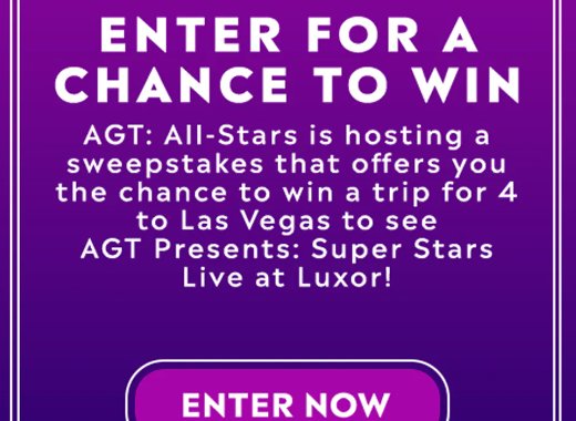 America's Got Talent Super Stars Live Sweepstakes - Win A Trip For 4 To Las Vegas