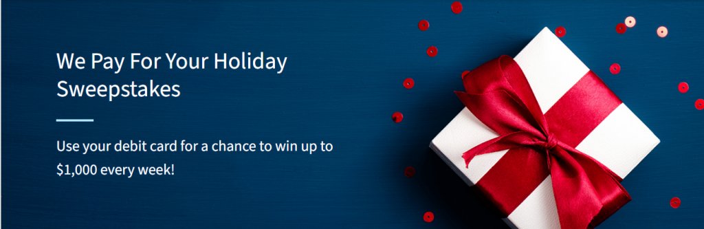 American Bank's We Pay For Your Holiday Sweepstakes - Win $1,000 Cash {30 Winners}
