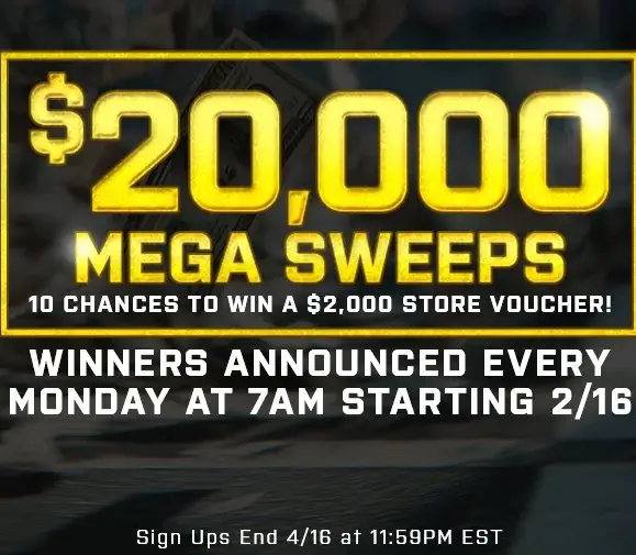 American Muscle $20,000 Mega Sweepstakes - Win a $2,000 Gift Card for Car Parts