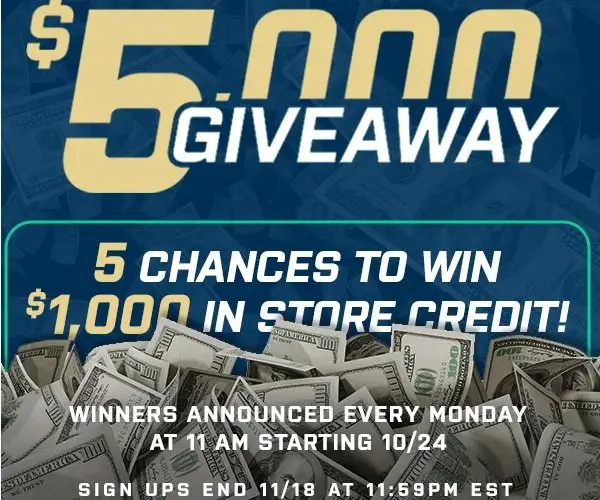 American Muscle Sweepstakes - Win A $1,000 Gift Card (5 Winners)