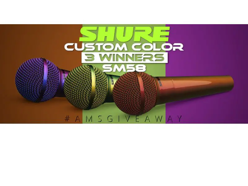 American Music Supply Giveaway - Win A Shure SM58 Microphone (3 Winners)