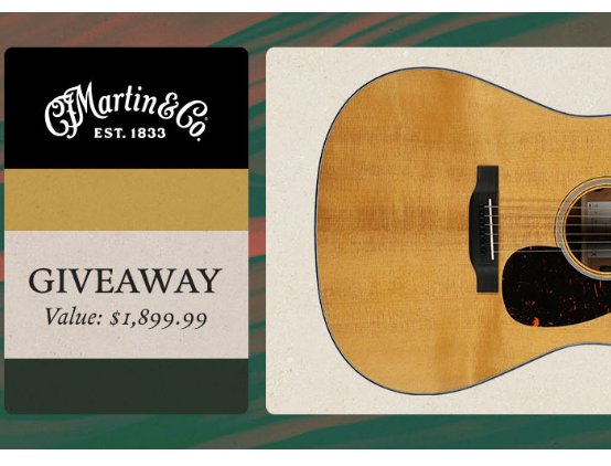 American Musical Supply Martin DE Retro Plus Giveaway - Win an Electric Guitar