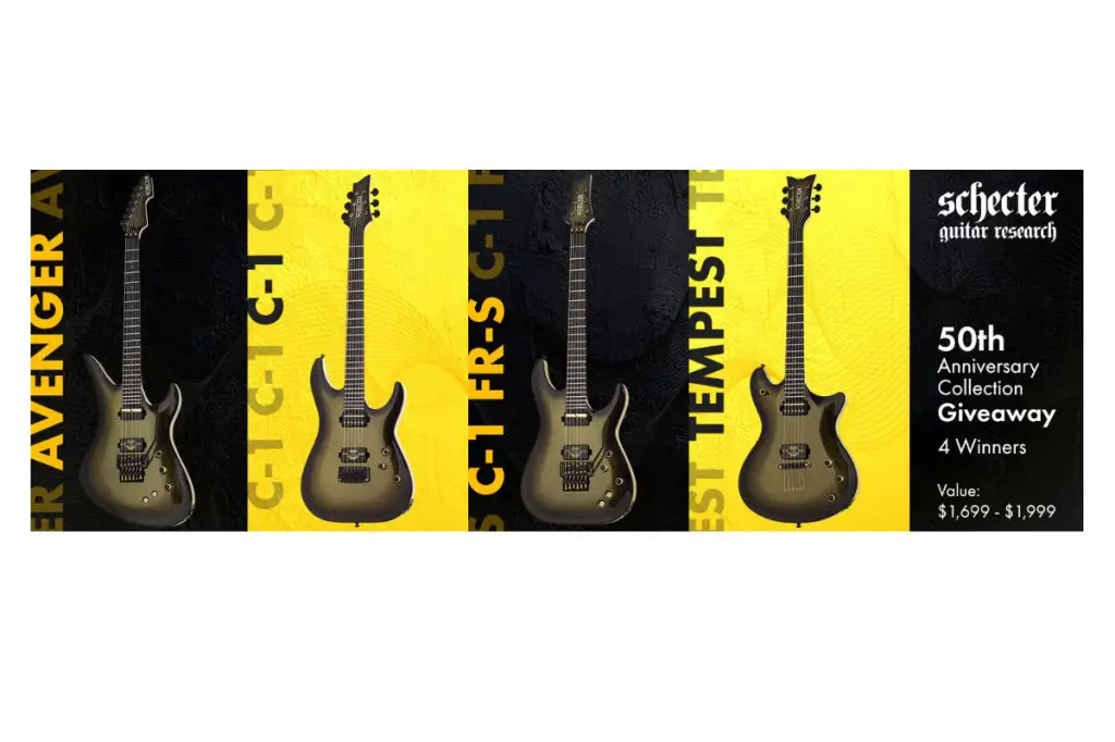 American Musical Supply Schecter 50th Anniversary Giveaway - Win A Schecter Electric Guitar (4 Winners)
