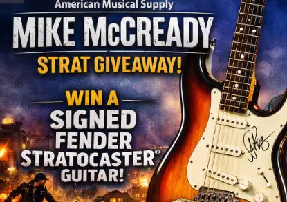 American Musical Supply Signed Mike McCready Strat Giveaway