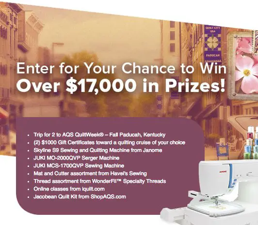American Quilter Grand Giveaway: Win $17000 in Prizes!